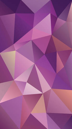 Purple Gradient Geometric Art Wallpaper
