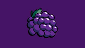 Purple Grapes Vector Art Wallpaper