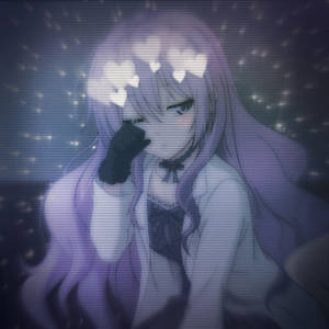 Purple Haired Girl Edgy Anime Pfp Wallpaper