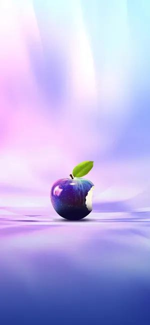 Purple Iphone X Apple Logo Wallpaper