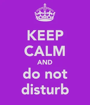 Purple Keep Calm Do Not Disturb Wallpaper