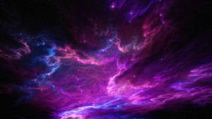 Purple Magical Clouds Wallpaper