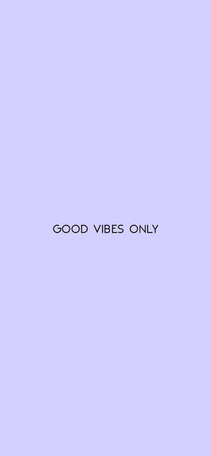 Purple Pastel Aesthetic Good Vibes Wallpaper