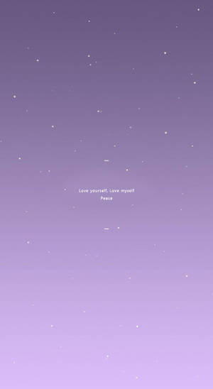 Purple Pastel Aesthetic Love Peace Wallpaper