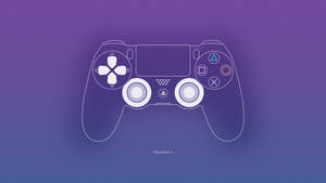 Purple Playstation Dualshock 4 Wallpaper