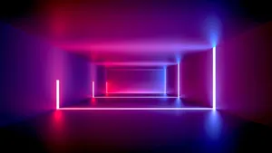 Purple Room With Led 4k Wallpaper