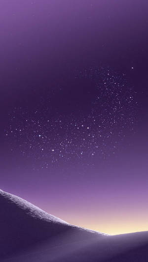 Purple Starry Sky Wallpaper