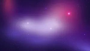Purple Stars In Galaxy Wallpaper