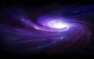 Purple Swirling Galaxy Wallpaper