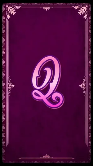 Purple Theme Letter Q Wallpaper
