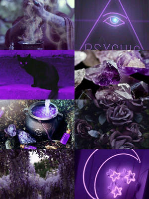 Purple Witchy Aesthetic Wallpaper