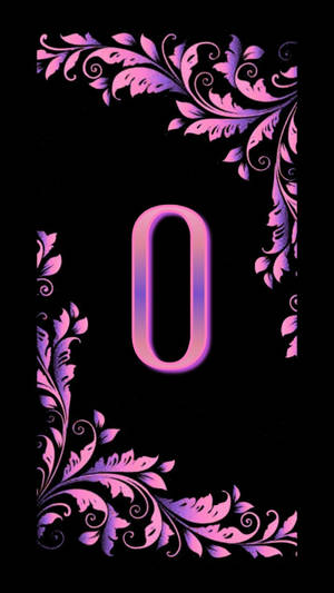 Purplish Pink Letter O Wallpaper