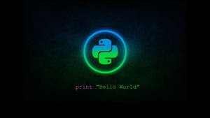 Python Hello World Coding Wallpaper