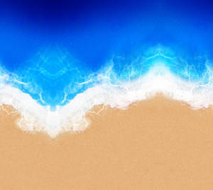 Qhd Aerial View Of A Blue Ocean Wallpaper
