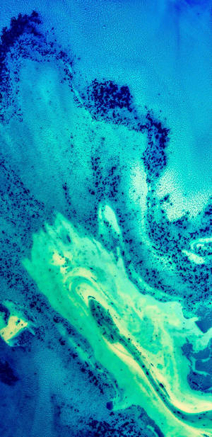 Qhd Blue Fluid Painting Wallpaper