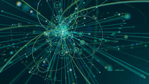 Quantum Particle Collision In High Energy Physics Wallpaper