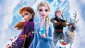 Queen Elsa Showing Snow Magic Frozen 2 Wallpaper