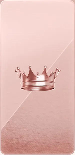 Queen Girly Rose Gold Crown Wallpaper