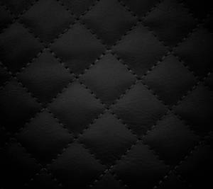 Quilted Leather Fabric Black Pattern Wallpaper