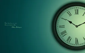 Quote About Time And Clock Wallpaper