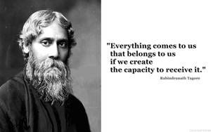 Rabindranath Tagore Quote Wallpaper