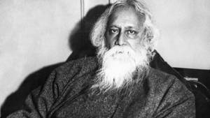 Rabindranath Tagore Sitting Wallpaper