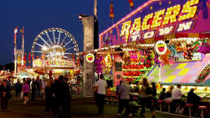 Racers Town At The Fair Wallpaper