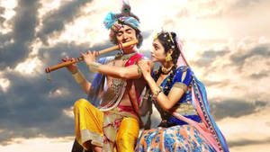 Radha Krishna Serial Sky Wallpaper