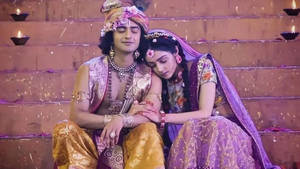 Radha Krishna Serial Stairs Wallpaper