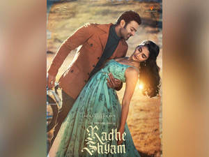 Radhe Shyam Prabhas And Pooja In The Poster Wallpaper