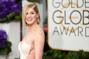 Radiant Beauty Rosamund Pike Wallpaper