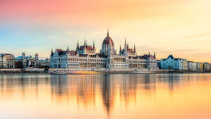 Radiant Budapest Parliament Building Wallpaper