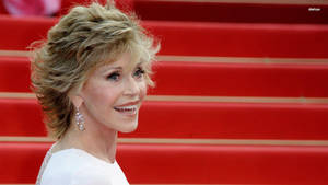 Radiant Smile - Jane Fonda Wallpaper