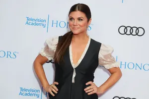 Radiant Tiffani Thiessen At A Red Carpet Event Wallpaper