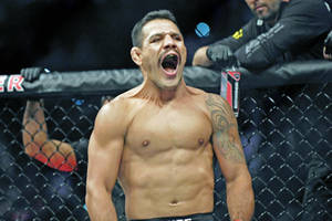 Rafael Dos Anjos Shouting Wallpaper