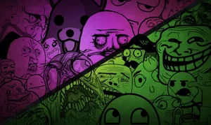 Rage Comics Faces Meme Wallpaper