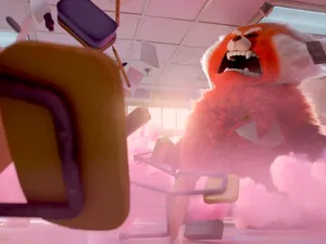 Rage Red Panda In Turning Red Wallpaper