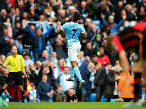 Raheem Sterling Off The Ground Wallpaper