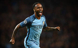 Raheem Sterling Shouting Wallpaper