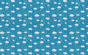 Rain Clouds Pattern Wallpaper