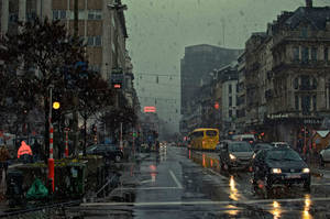 Rain In City Hd Wallpaper. I Hd Image Wallpaper
