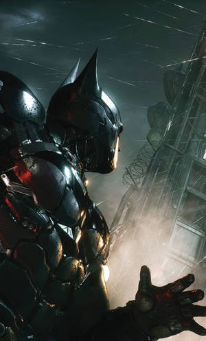 Rain On Batman Arkham Knight Iphone Wallpaper