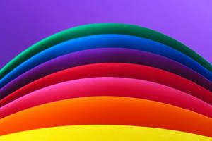 Rainbow Aesthetic Curve Wallpaper