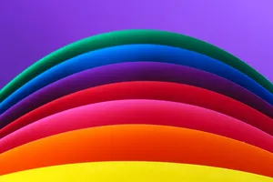 Rainbow Aesthetic Curve Wallpaper