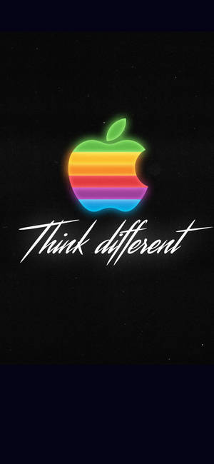 Rainbow Apple Logo Iphone Xs Wallpaper
