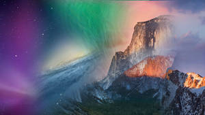 Rainbow Aurora Macos Wallpaper