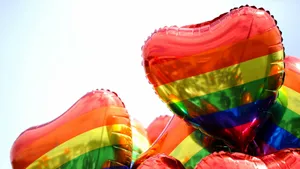 Rainbow Balloons Pride Desktop Wallpaper