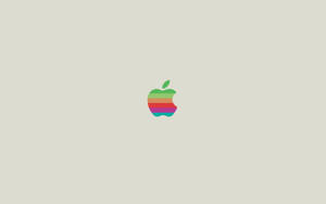 Rainbow Color Macbook Logo Wallpaper