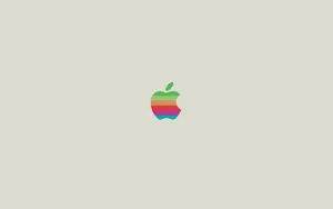 Rainbow Color Macbook Logo Wallpaper
