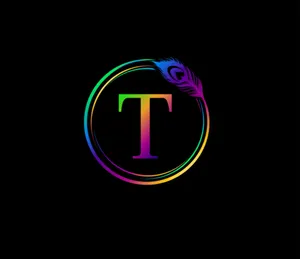 Rainbow Colored Letter T Wallpaper